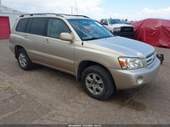  Salvage Toyota Highlander