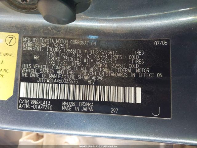 Toyota Highlander Limited V6 Image 12